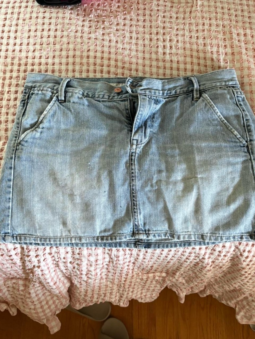 Old Navy Light Denim Mini Skirt